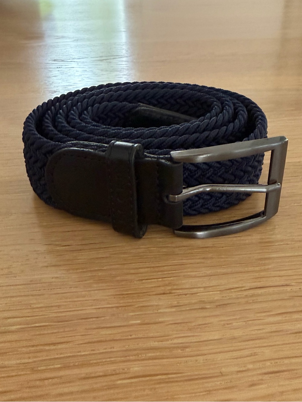 Ghost Golf Men's Navy “Player” Braided Stretch Belt with Matte Buckle. Like new!